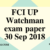 FCI UP Watchman exam paper 2018 with Answer Key