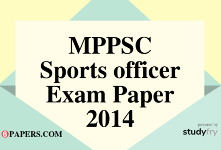 MP Sports officer Exam Paper 18-08-2018 (with Answer key)