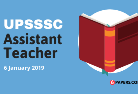 UPSSSC Assistant Teacher Exam Paper - 6 January 2019 (English)